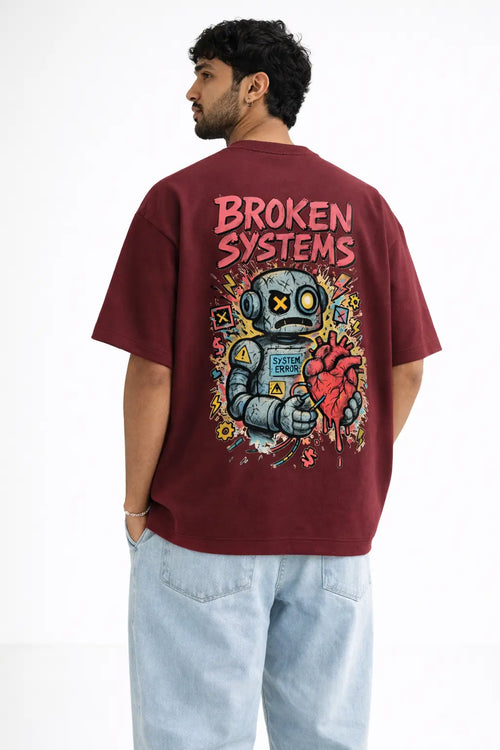 Broken Systems T Shirt – 404 Empathy Not Found | Maxedoutt