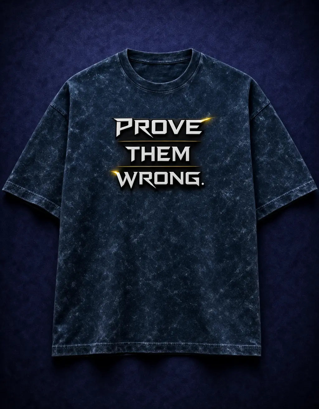 Results Will Speak bold hammer graphic back print oversized streetwear tee