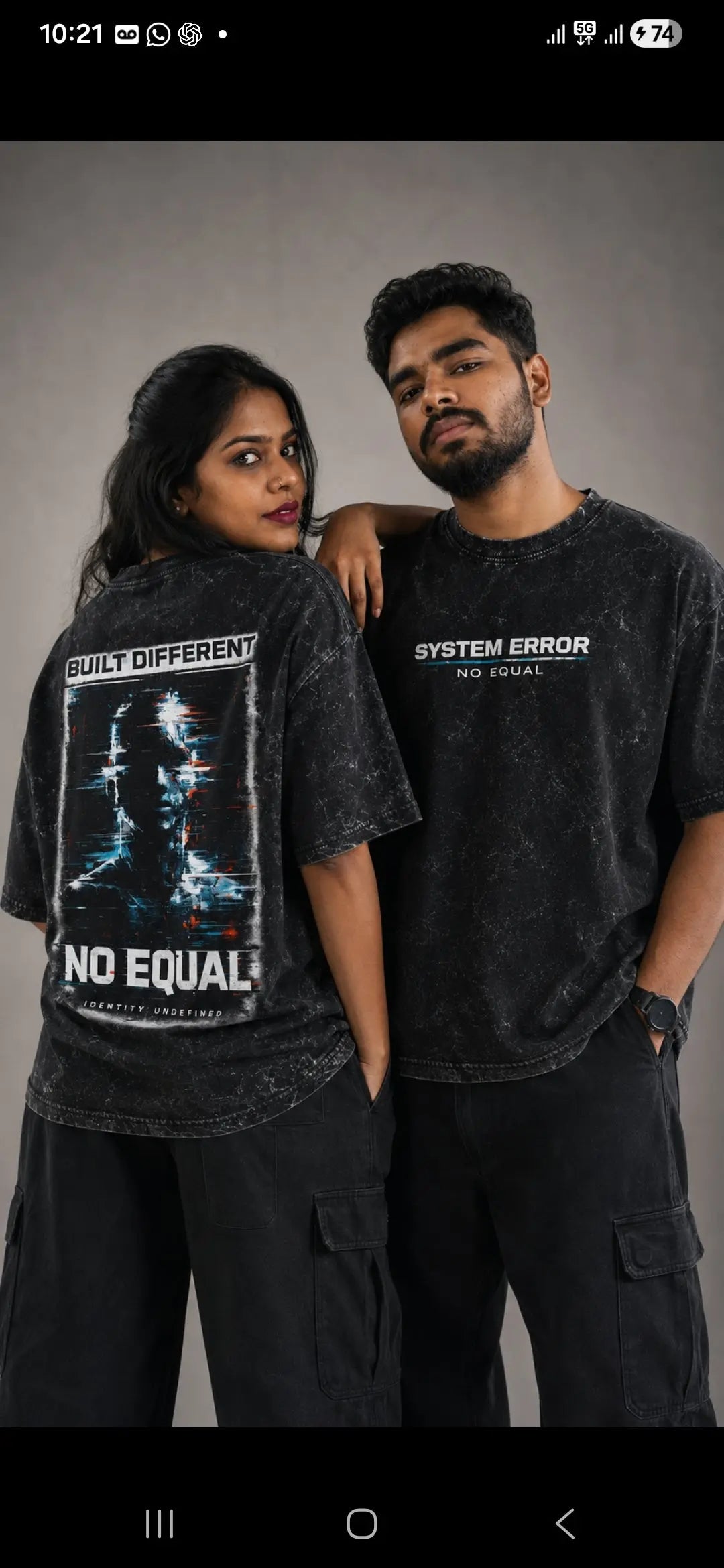 Built Different T Shirt – No Equal Streetwear | Maxedoutt