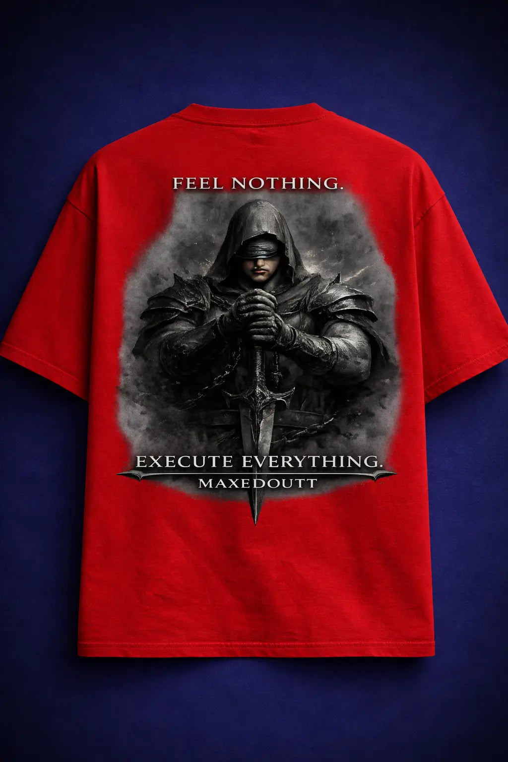 zero mercy oversized t shirt back print streetwear graphic